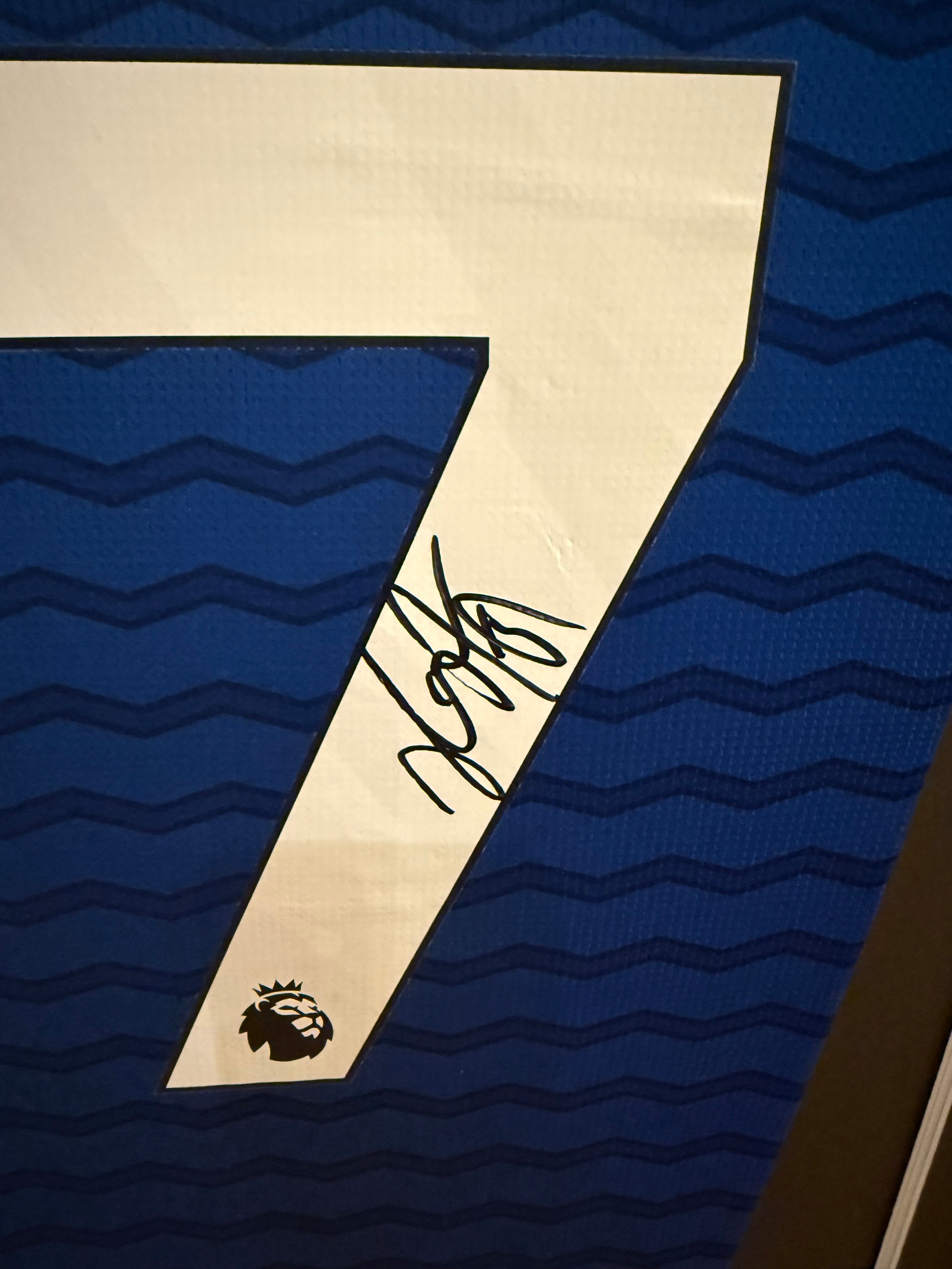 James Garner - 2025/26 Framed Signed Everton Shirt with COA + XL Frame