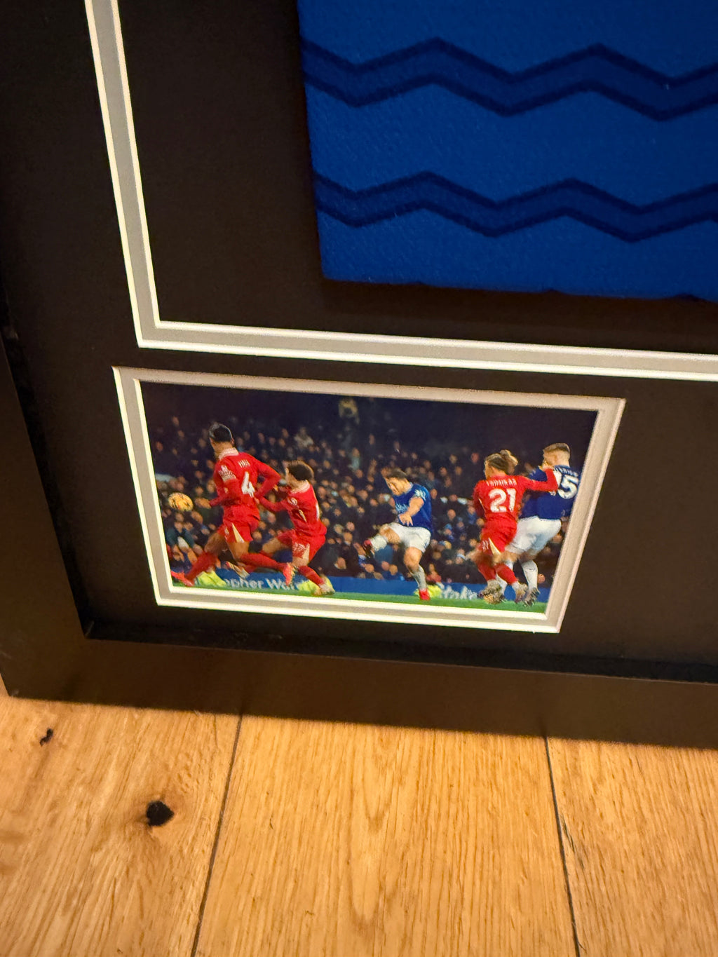 James Tarkowski - 2025/26 Framed Signed Everton Shirt with COA + XL Frame